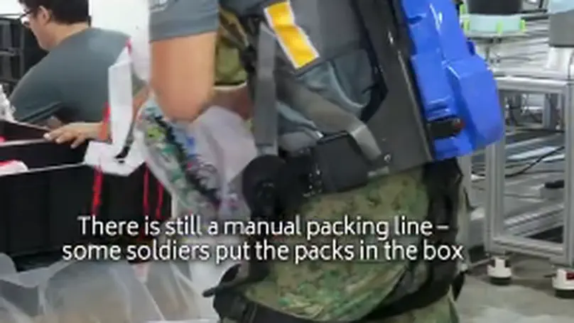 SAF using exoskeletons for the first time in this year’s packing process